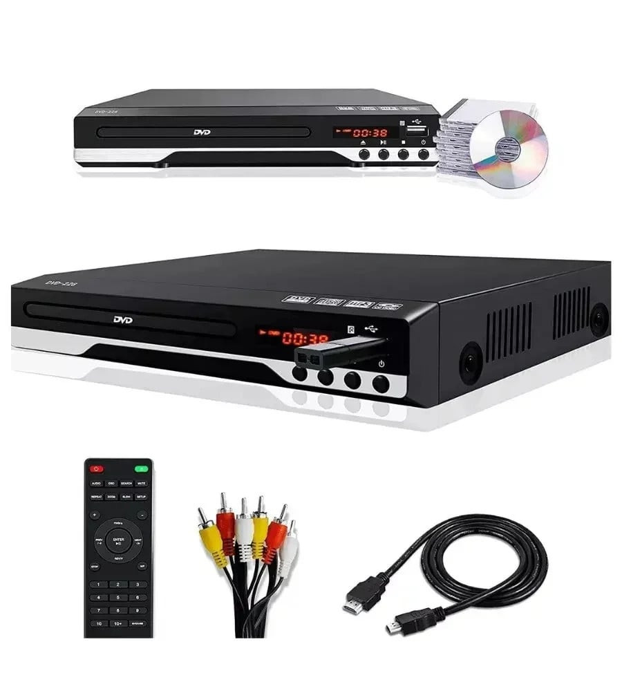 DVD pleyer GJY DV3800 USB və DivX dəstəyi Qara