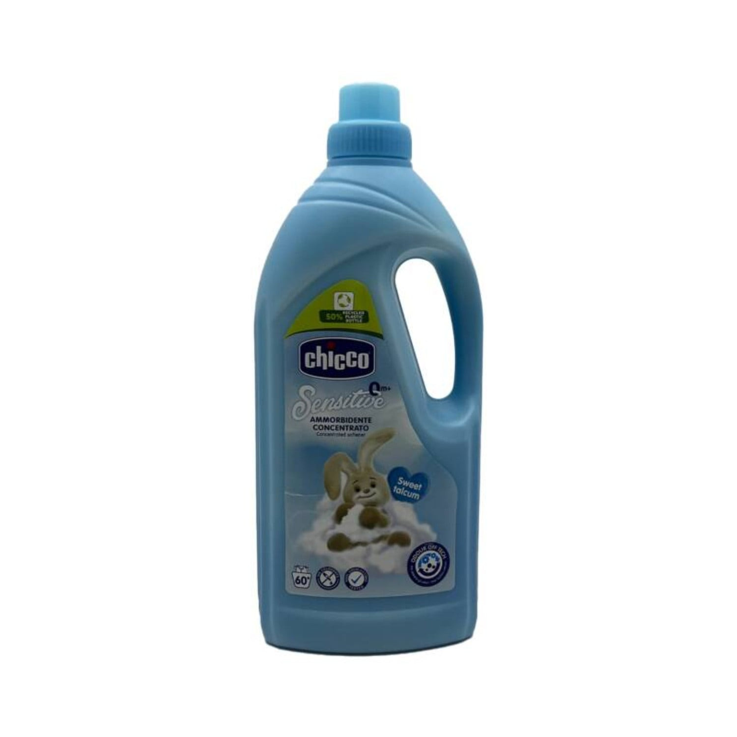 Uşaq paltarı üçün yumşaldıcı Chicco Sweet Talcum, 1.5 l