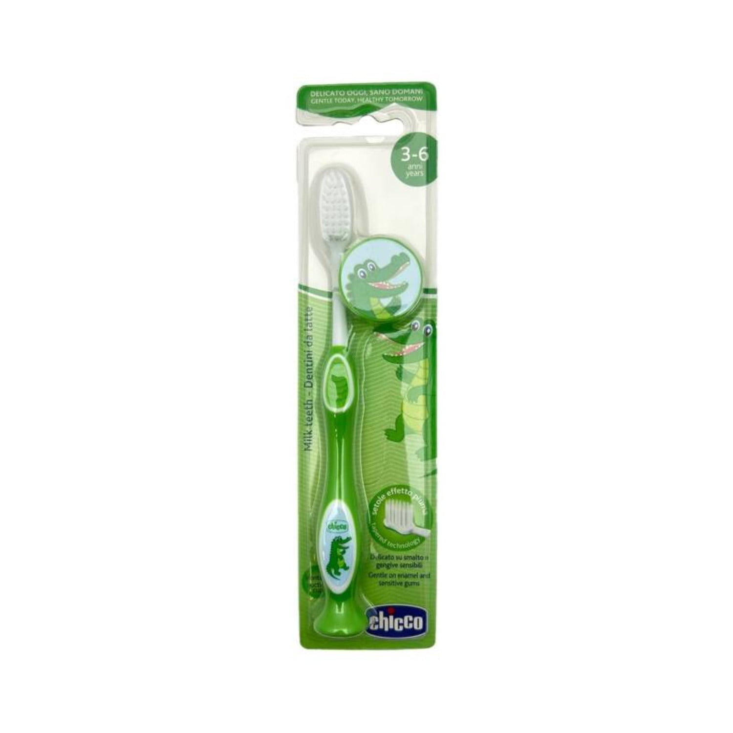 Uşaq diş fırçası Chicco, mavi, 3-6 yaş