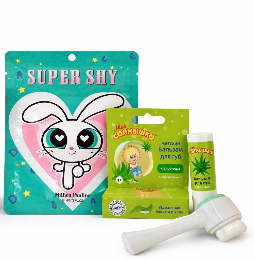 Üz baxımı dəsti 3-ü 1-də (Üz maskası, Aloe vera balzamı və təmizləyici fırça)