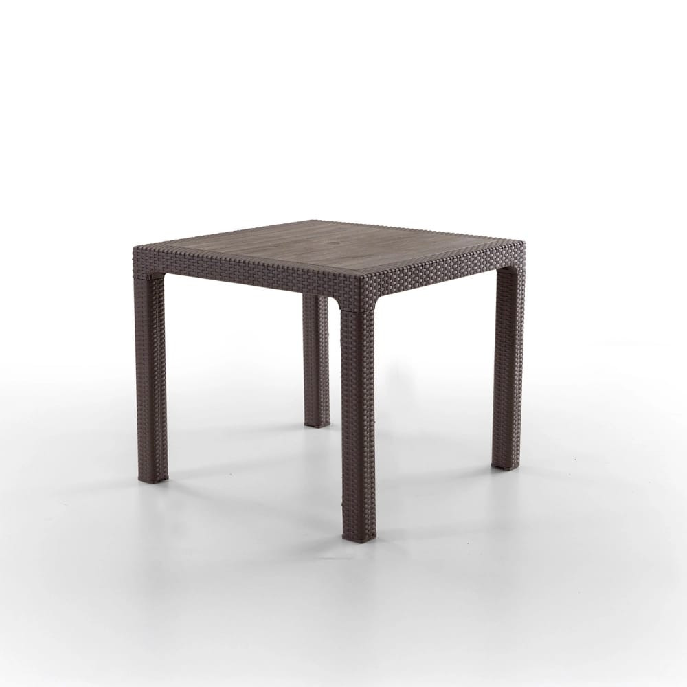 Bağ üçün masa 2236590, plastik, qəhvəyi, 90x90x75 sm