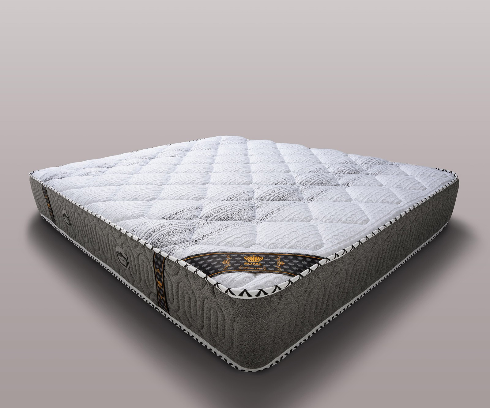 Döşək Royal Home Tekstil Standart Golden UMI-00303, 180x200x24 sm, ağ/qəhvəyi