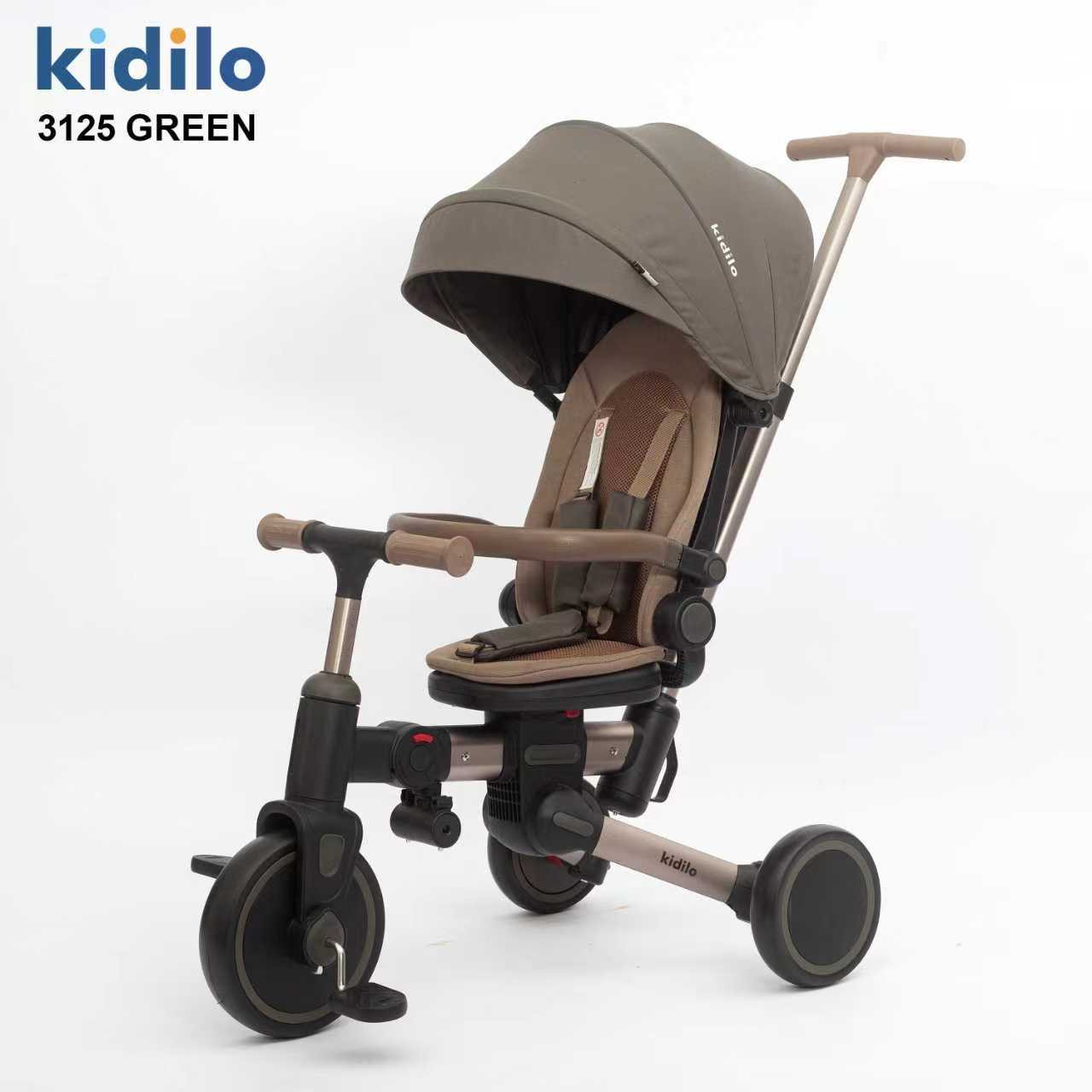 Üçtəkərli velosiped Kidilo 3125, yaşıl