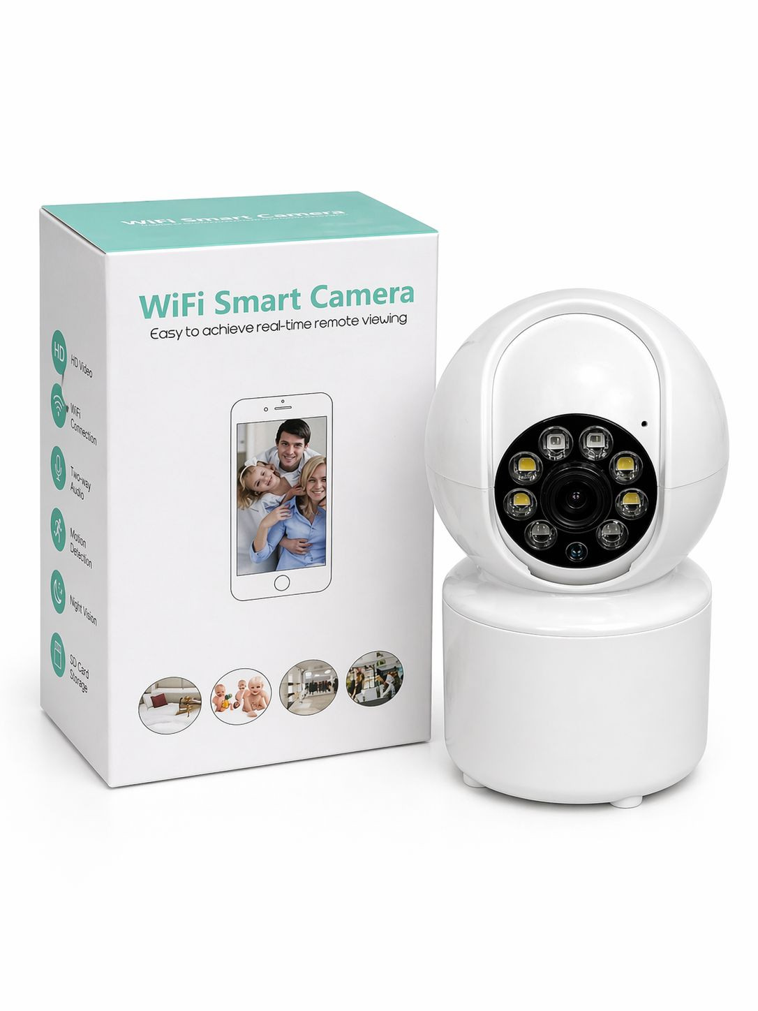Videomüşahidə kamerası WiFi Smart Camera, White