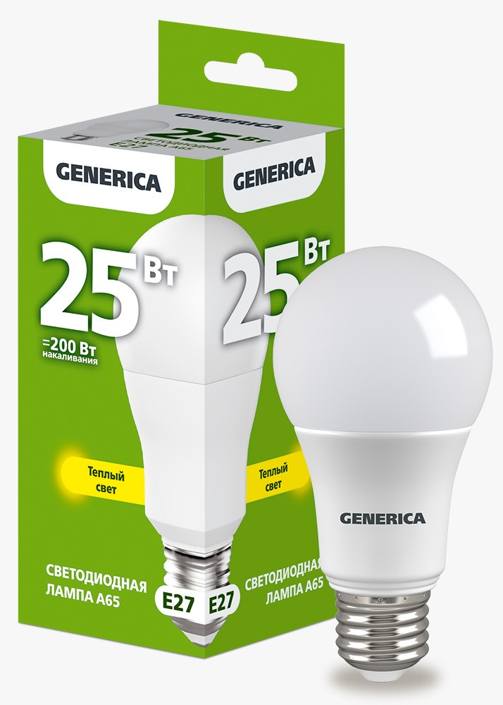 LED Lampa A65 25W 230V 3000K E27 GENERICA
