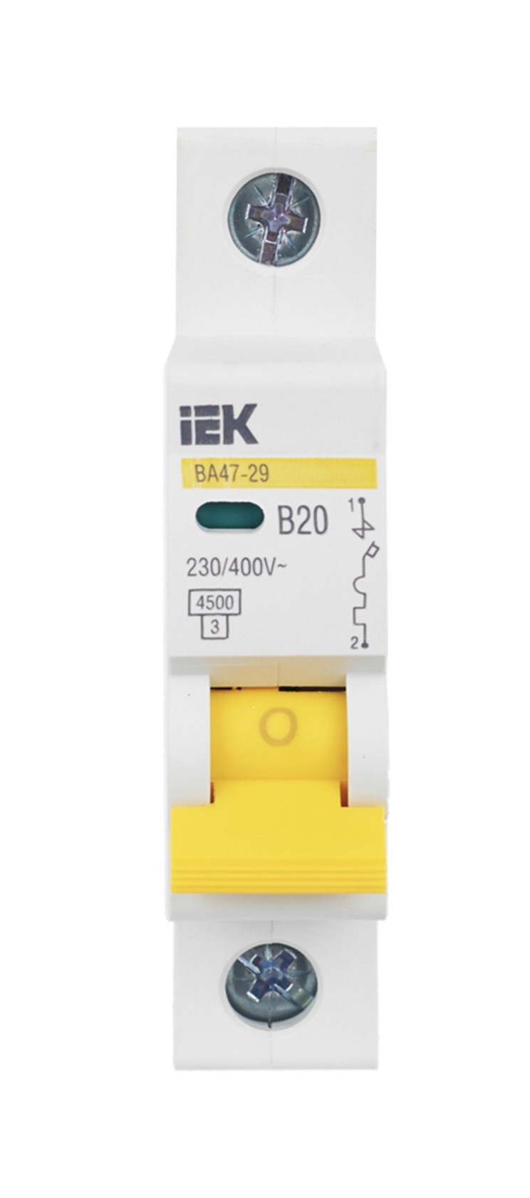 Avtomatik söndürücü İEK ВА47-29 1P B 20А 4.5kA