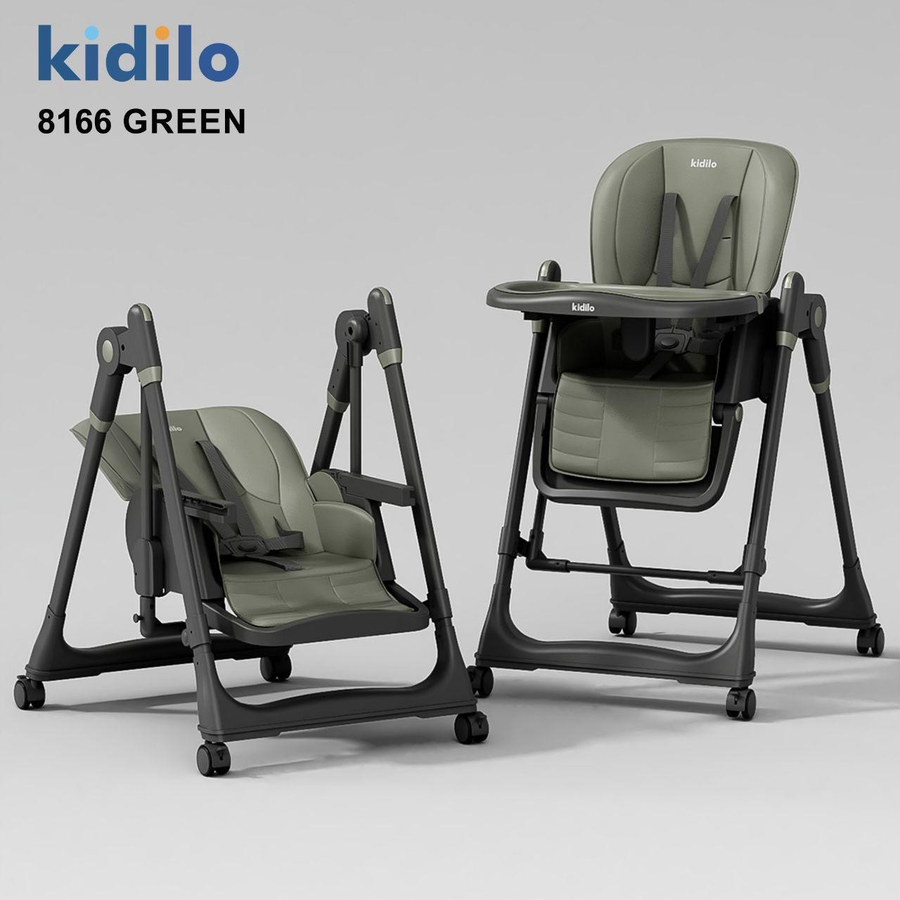 Uşaqlar üçün yedizdirmə oturacağı Kidilo 8166, 4+ ay, yaşıl