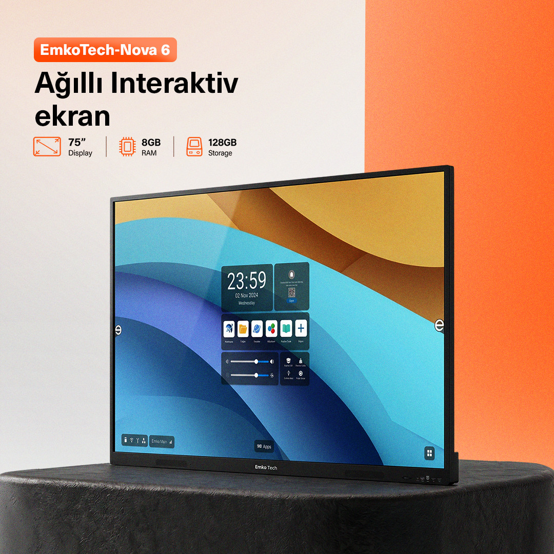 İnteraktiv lövhə EmkoTech Nova 6 75