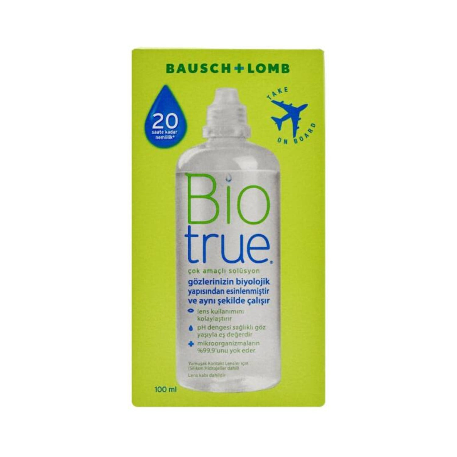 Kontakt linzalar üçün məhlul Biotrue 100 ml