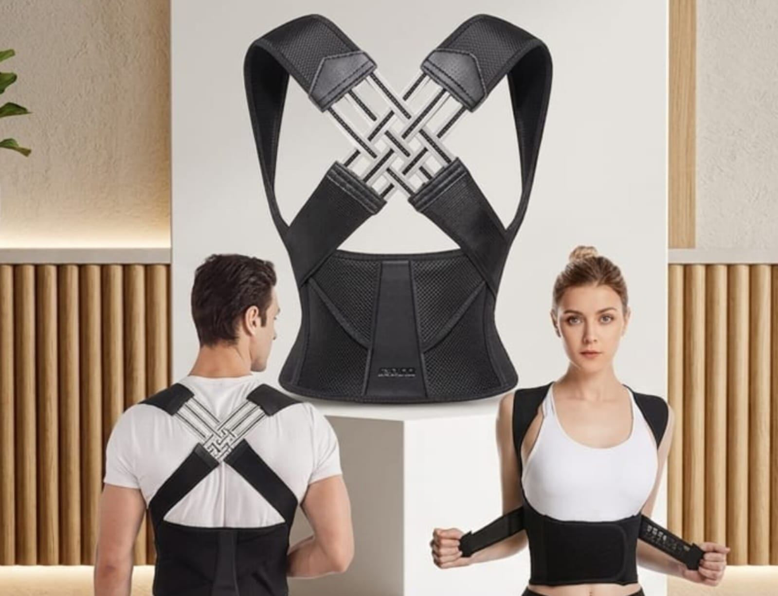 Korset duruş düzəldicisi 2XL Qara