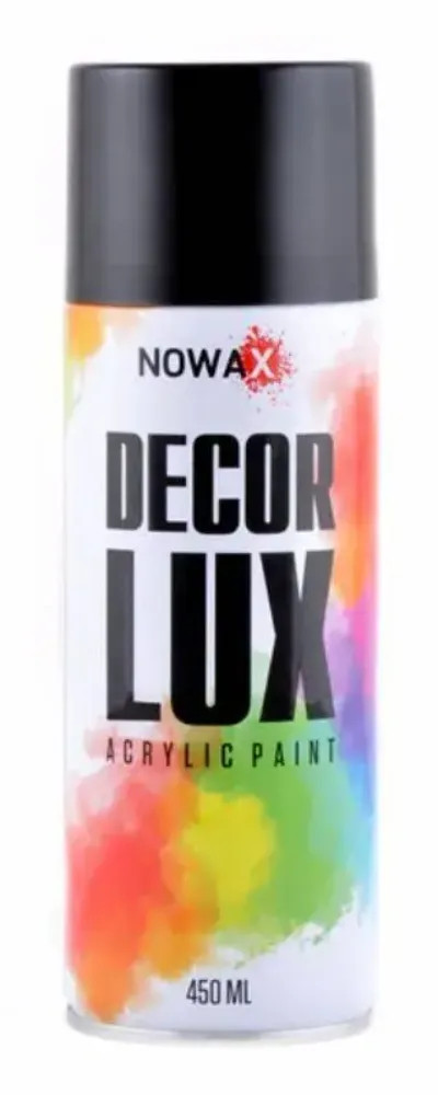 Aerozol boya Nowax Decor Lux, mat qara, 450 ml