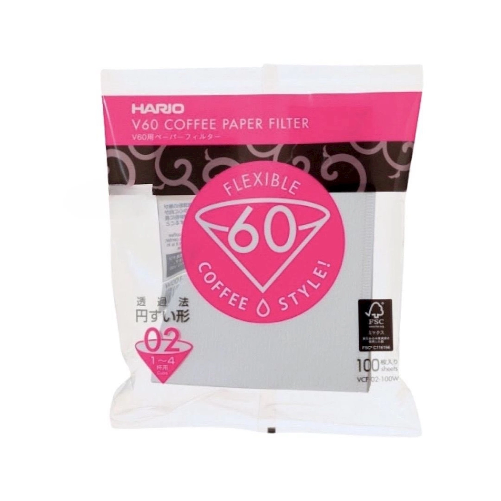 Kağız qəhvə-filtrləri Hario V60 VCF-02