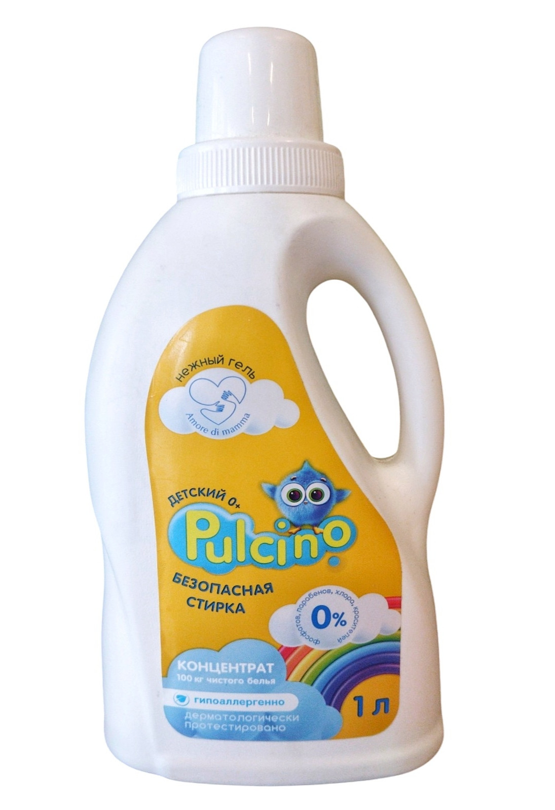 Uşaq paltarları üçün yuyucu gel Pulcino, 1 l
