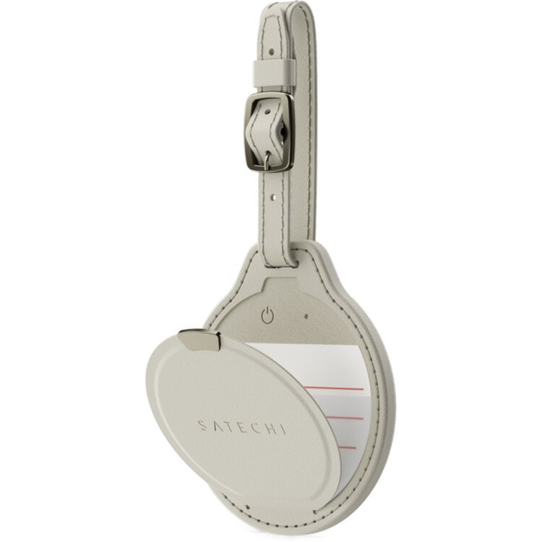 Çexol SATECHI treker üçün Vegan-Leather FindAll Luggage Tag (Sand)