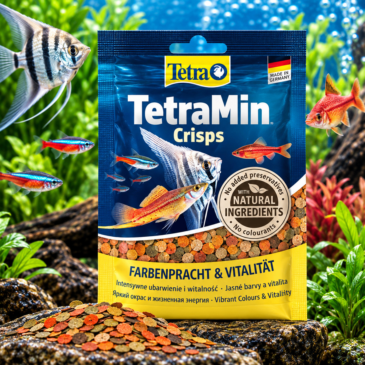 Balıqlar üçün quru yem TetraMin Crisps, 12 q