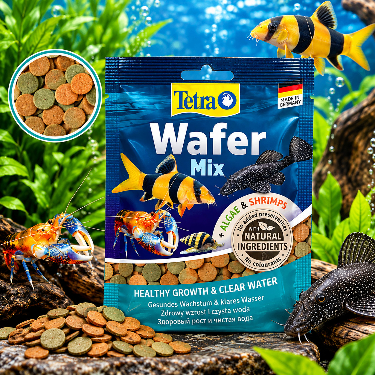 Balıqlar üçün quru yem Tetra Wafer Mix