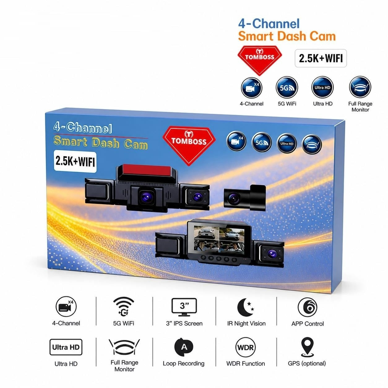 Videoqeydiyyaçı Tomboos Wi-Fi Black