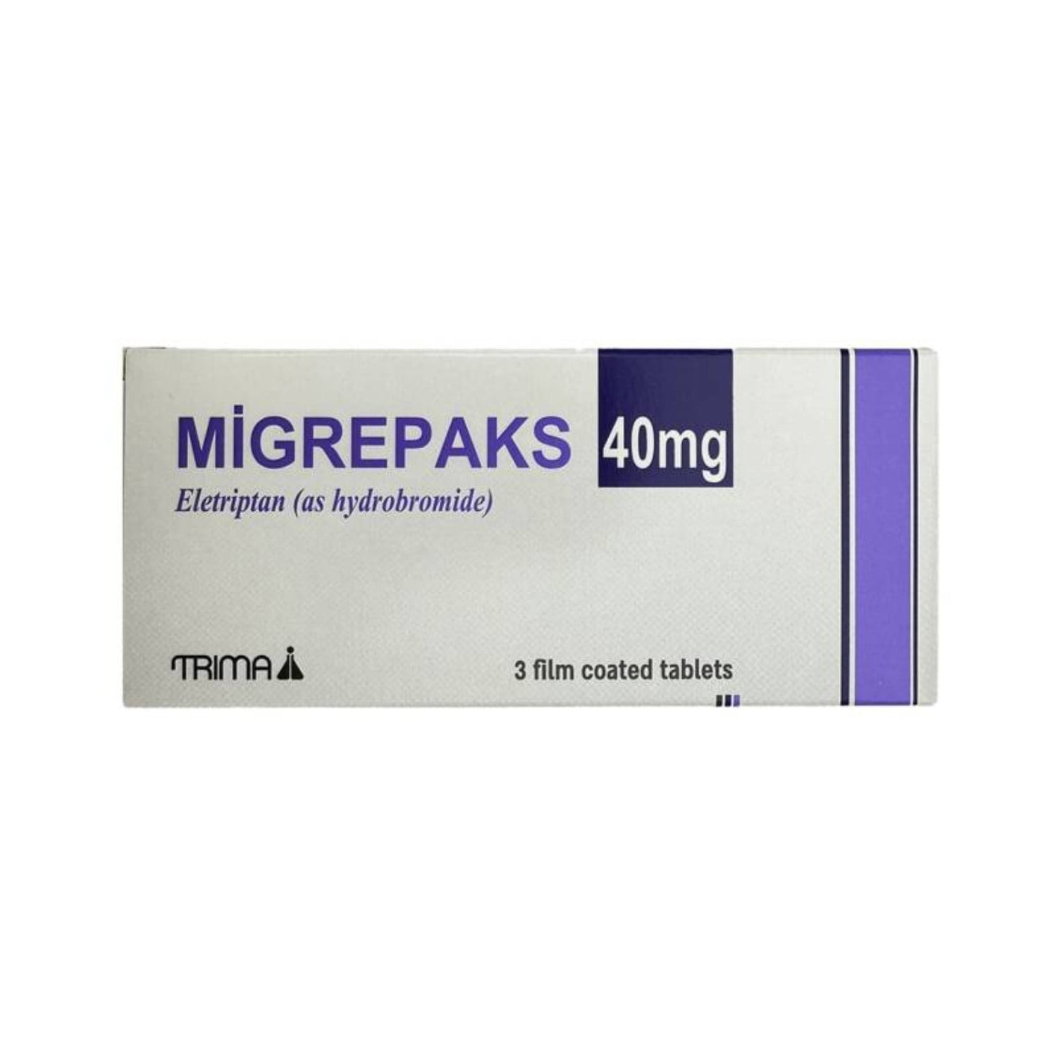 Tabletlər Migrepaks 40 mq