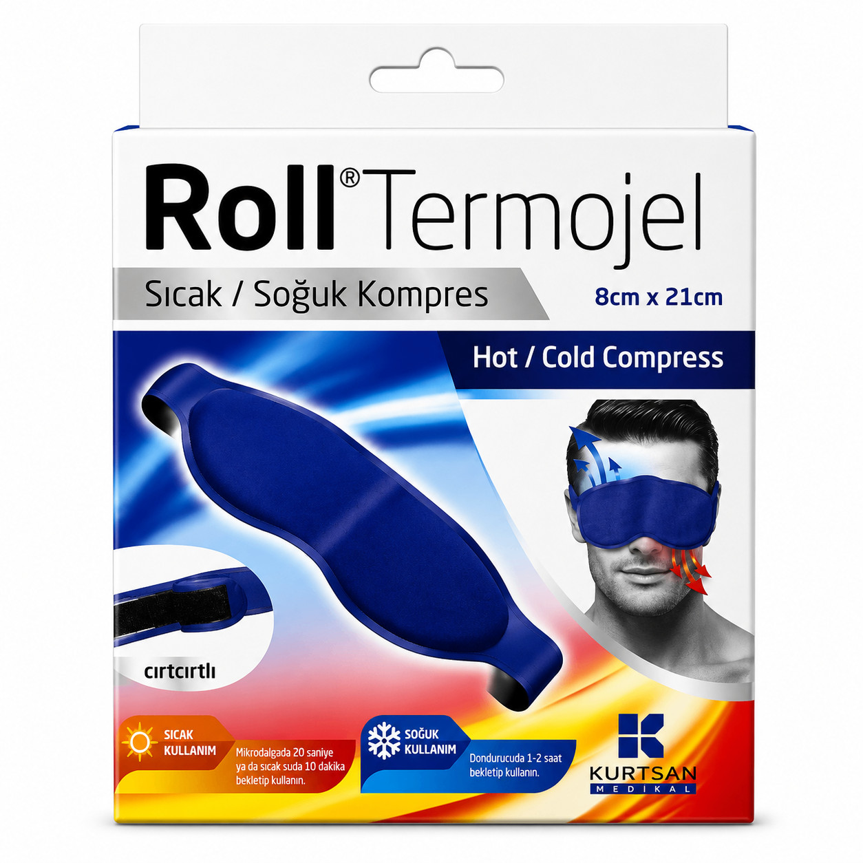 Termo gel kompres göz və alın üçün 8 sm-21 sm