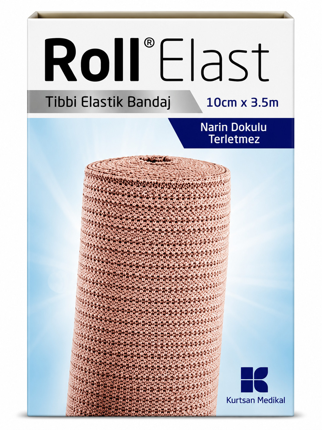 Elastik bint Roll dəri rəngi 10 sm x 3.5 m
