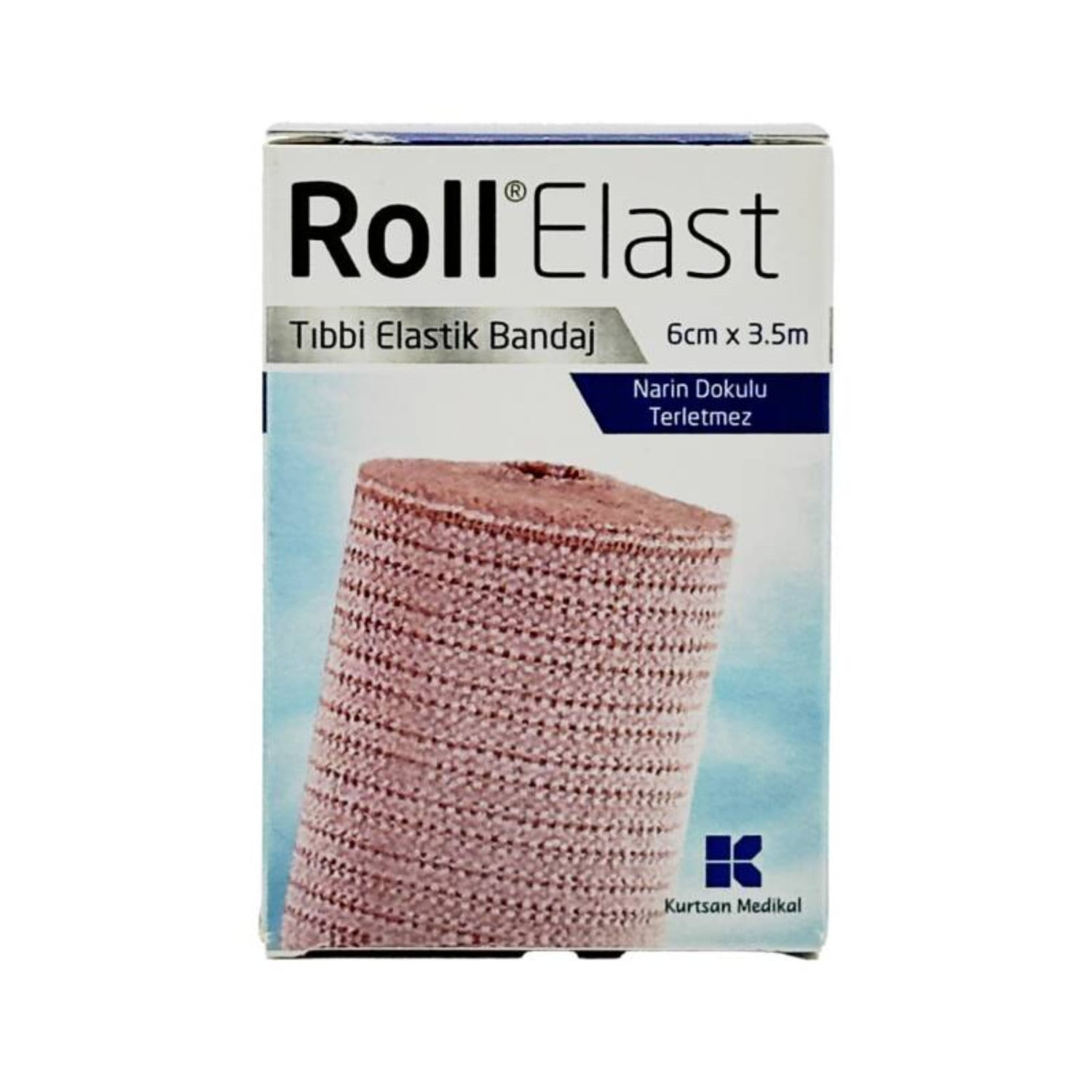 Elastik bint dəri rəngi 6 sm x 3.5 m