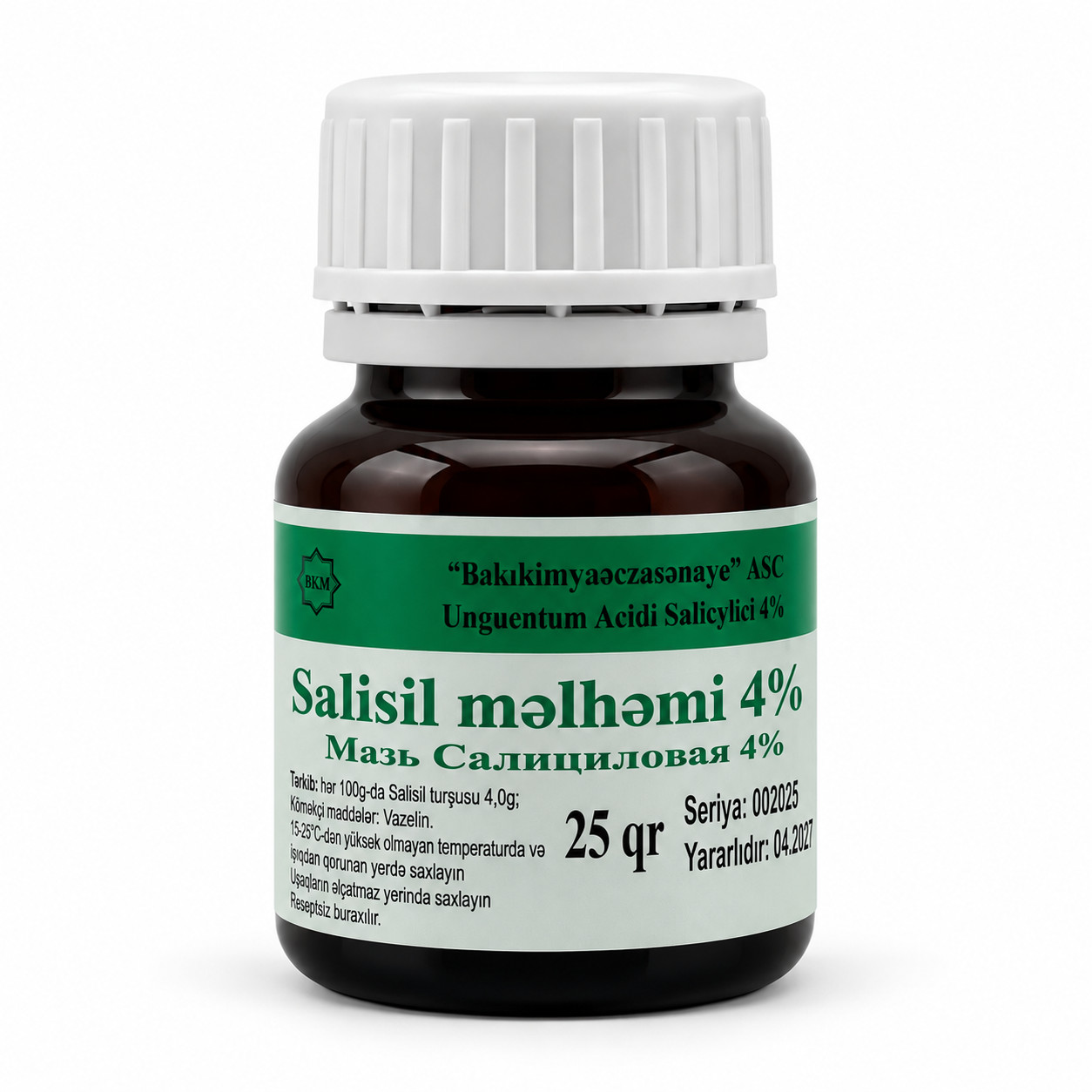 Dərman məlhəmi Salisil 4% 25 qram