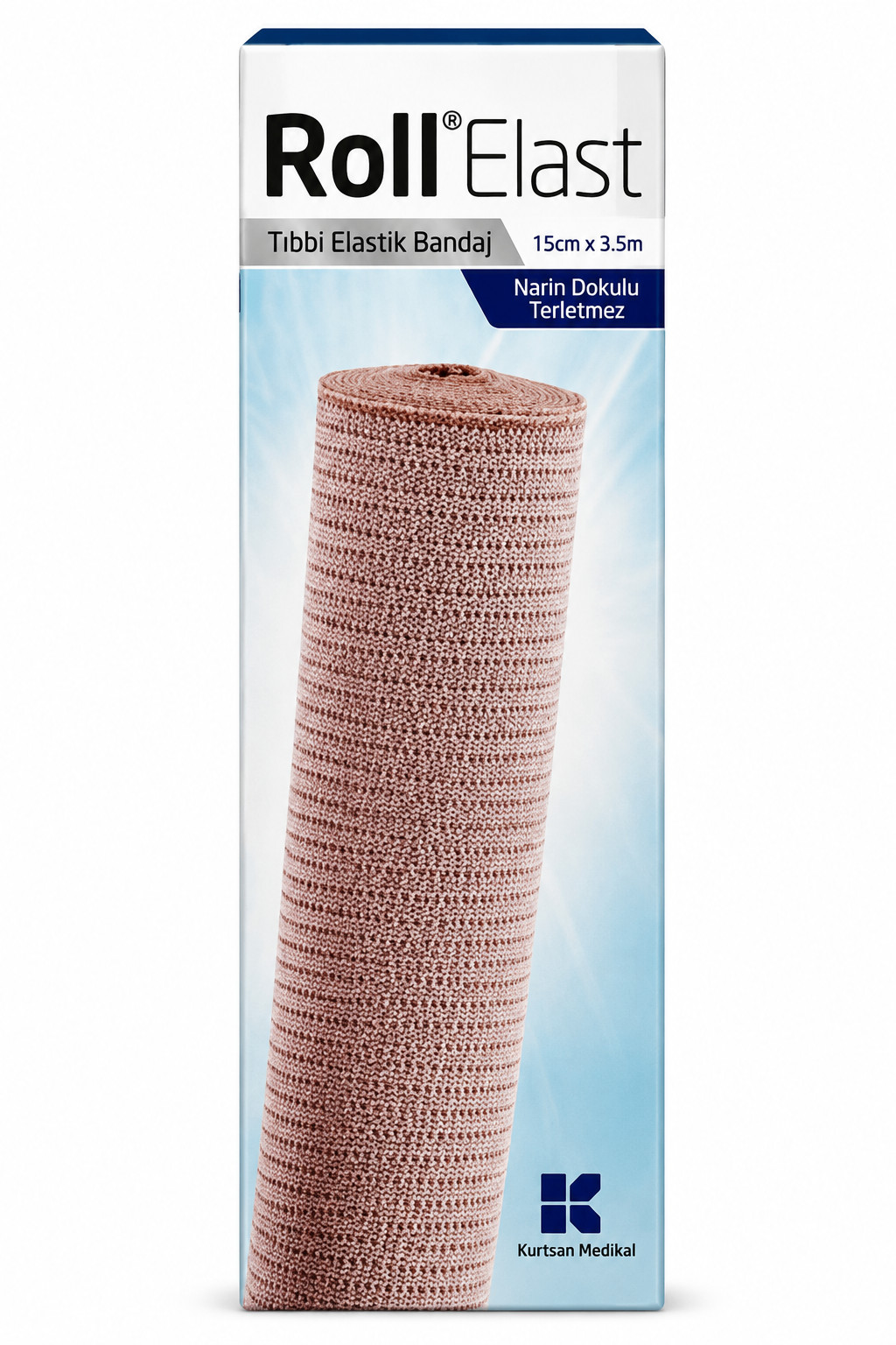 Elastik bint Roll dəri rəngi 15 sm x 3.5 m