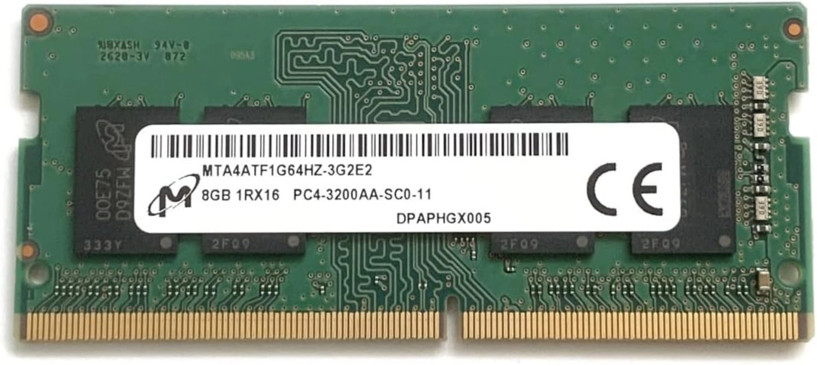 Operativ yaddaş Micron 8GB 3200Mhz 1Rx16 PC4-SC0-13 OEM