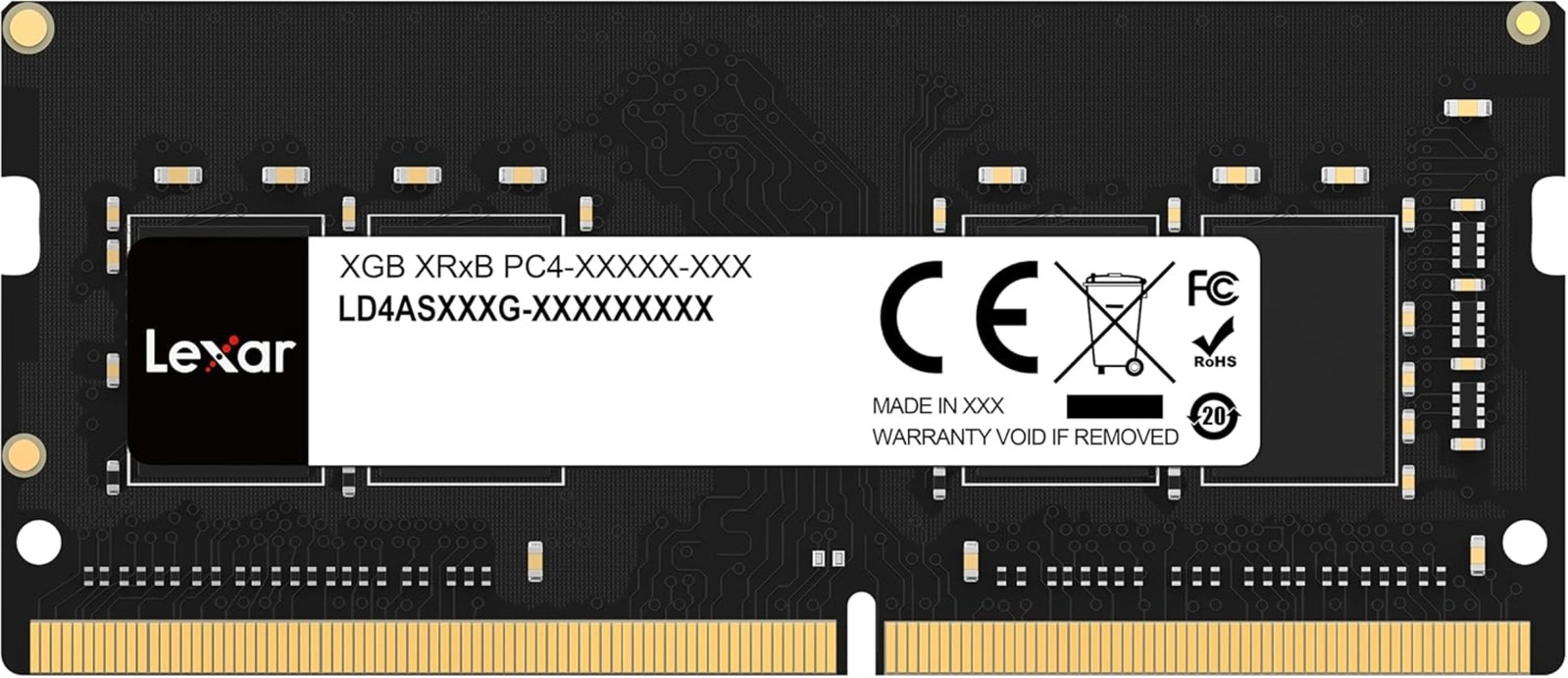 Operativ yaddaş Lexar 8GB 3200Mhz 1Rx16 PC4-3200AA-SA1