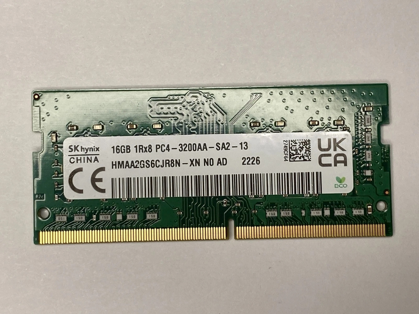 Operativ yaddaş SK hynix 16GB 3200Mhz 1Rx18 PC4-3200AA-SA2-13 OEM