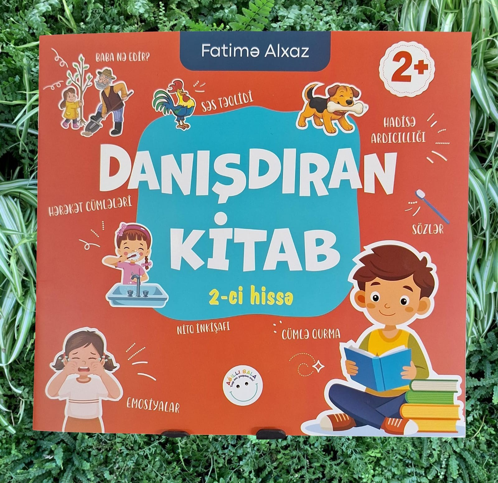 Kitab Danışdıran kitab 2+ 2-ci hissə, nəşriyyat Ağıllı Bala, müəllif Fatimə Alxaz