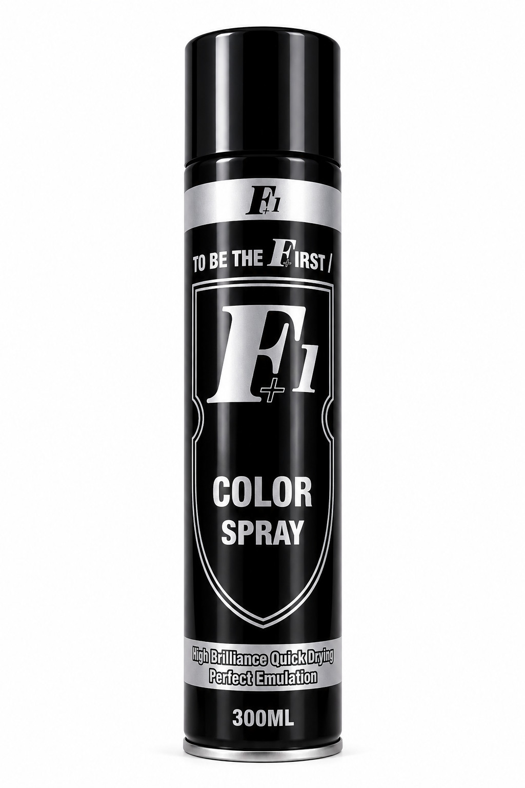 Sprey boya F1+, parlaq, qara, 300 ml