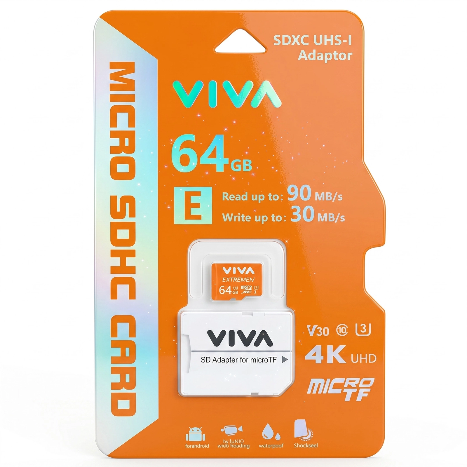 Yaddaş kartı Viva microSDXC 64GB UHS V30