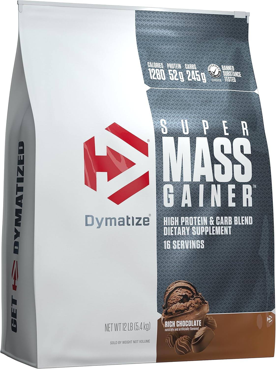 Qeyner Dymatize Super Mass Gainer Protein Powder, 5400 q