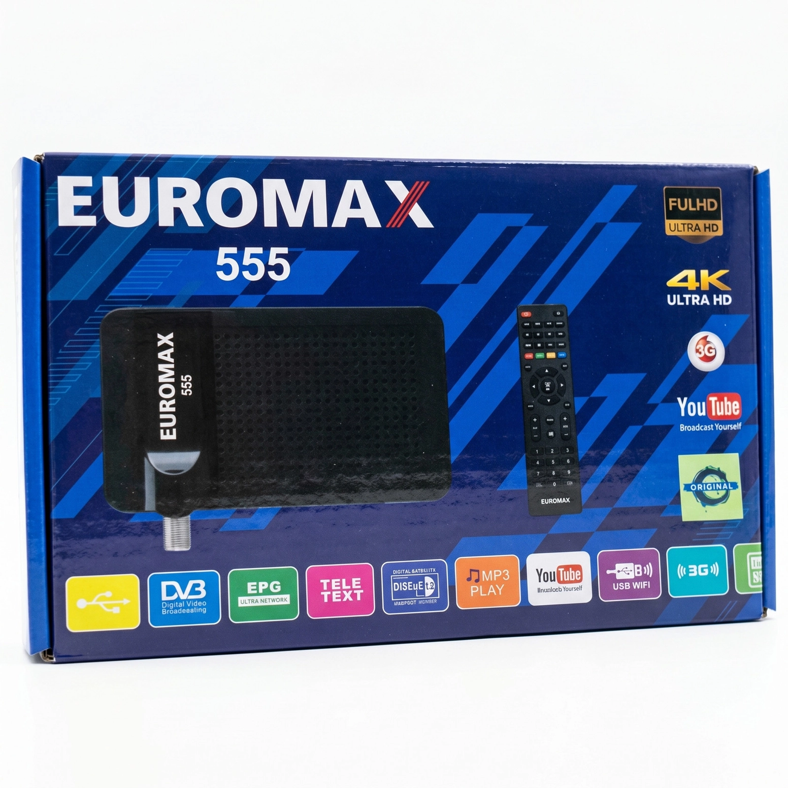 Resiver Euromax 555 4k Ultra HD
