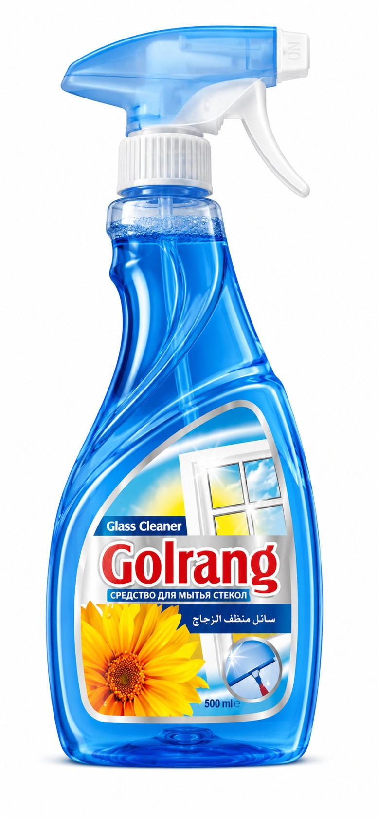 Şüşə təmizləmək üçün sprey Golrang Blue, 500 ml