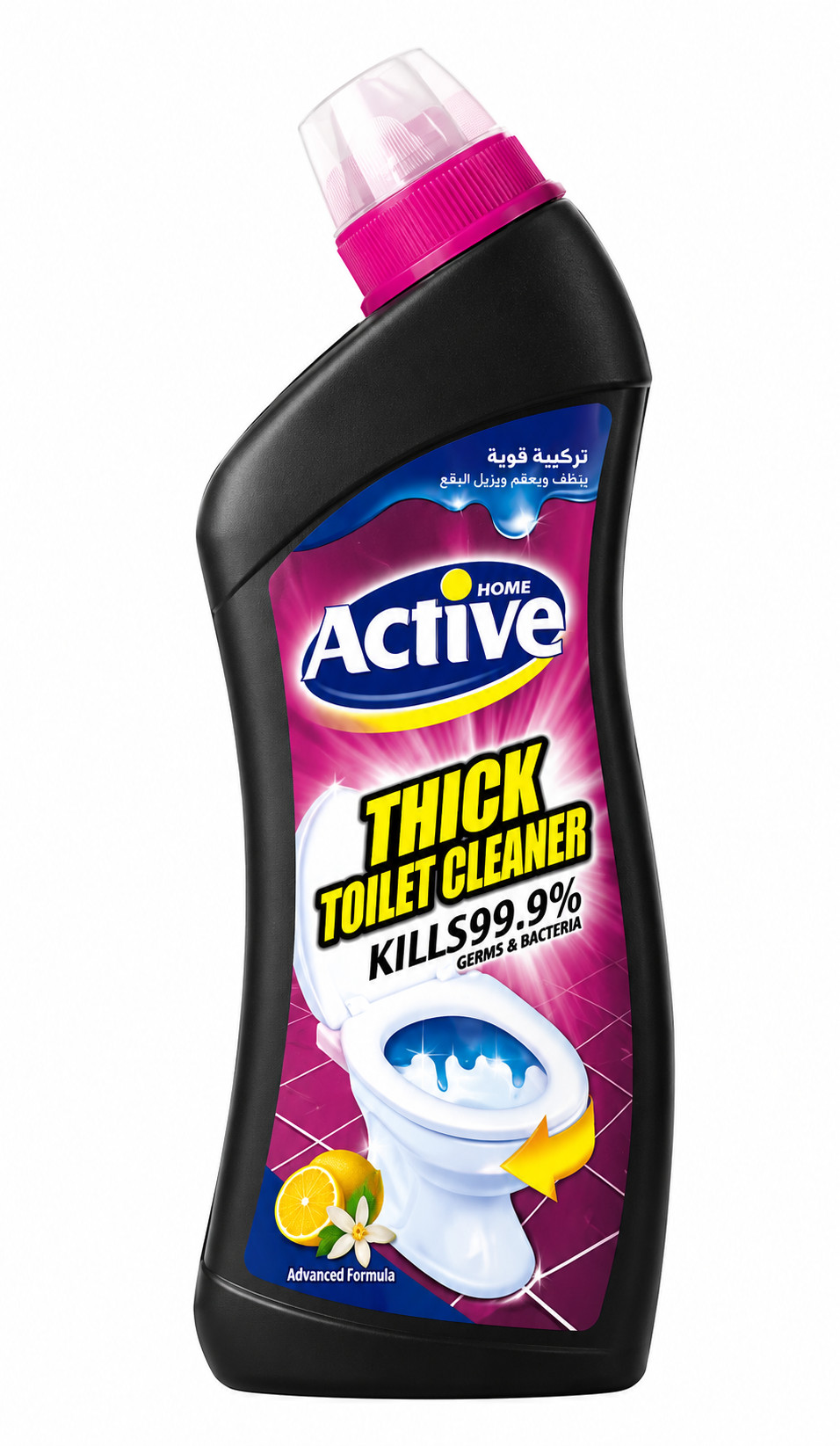 Tualet təmizləyici vasitə Active Home aAntibacterial Lemon, 750 ml