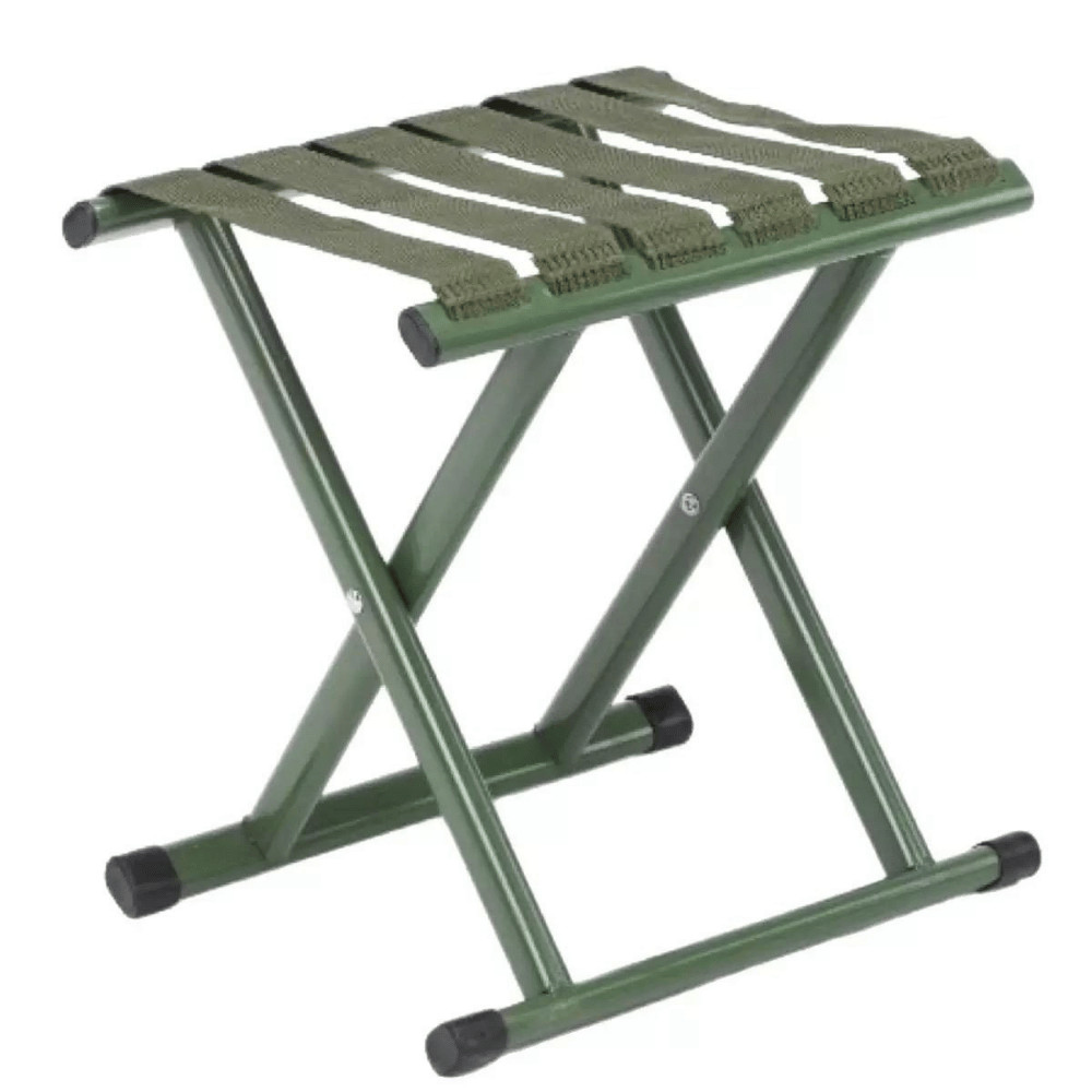 Kempinq üçün qatlanan stul, xaki, metal/parça