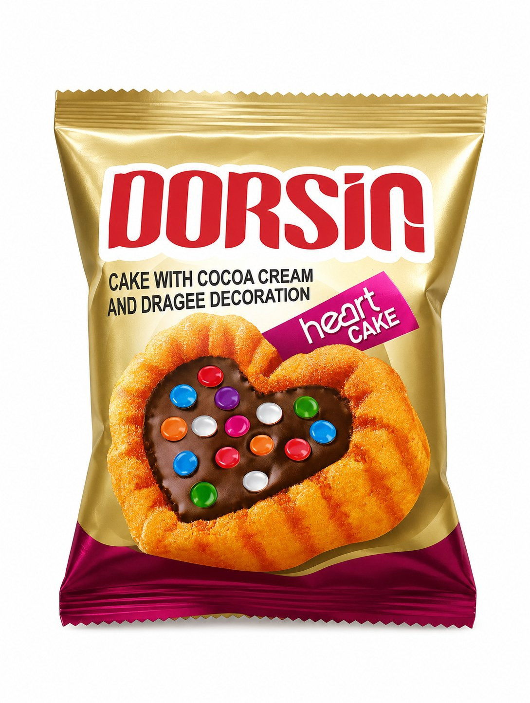Keks ürək formalı, Dorsin, 65 q