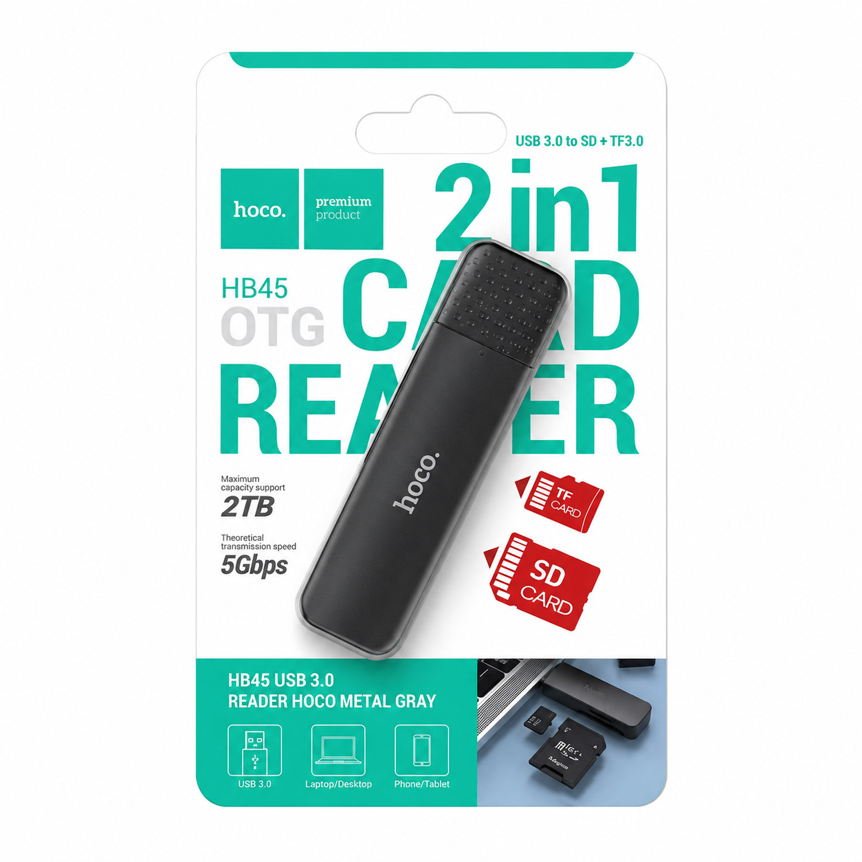 Kart oxuyucu Hoco HB45 USB 3.0 OTG