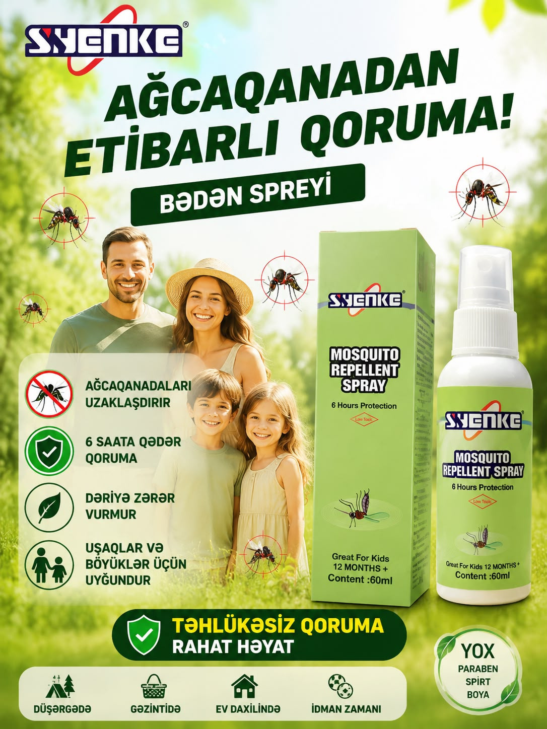 Həşəratlara qarşı vasitə Shenke, 60 ml