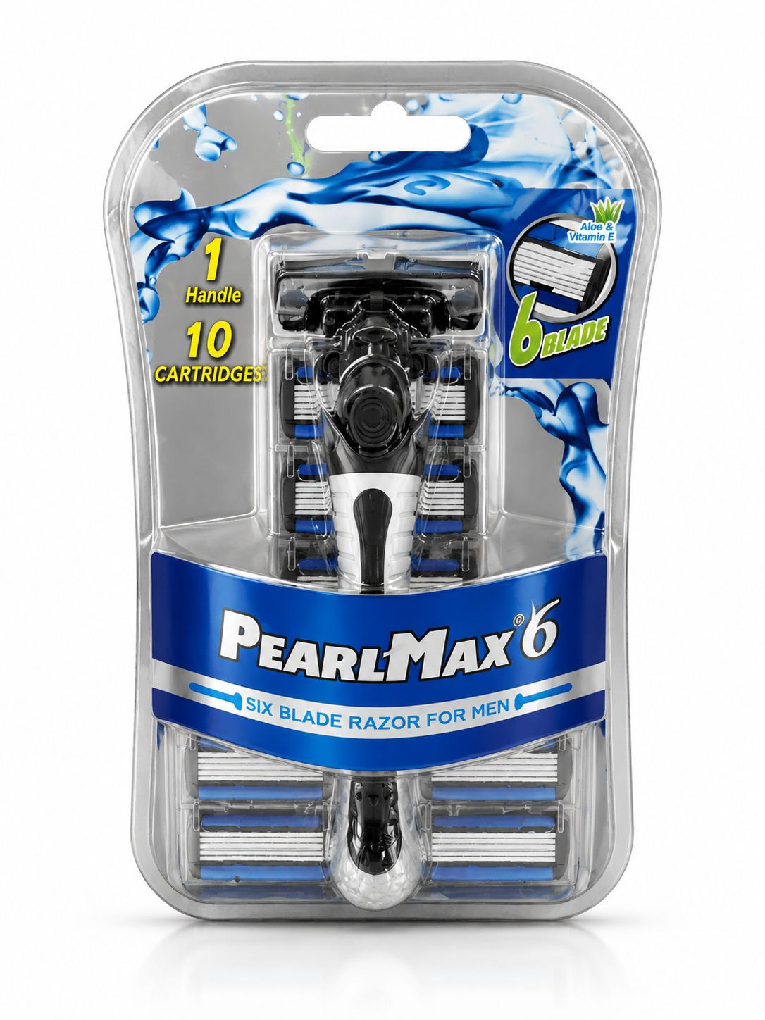Təraş üçün ülgüc dəsti PearlMax 6 (1 tutacaq + 10 kaset)