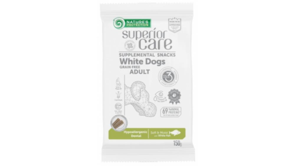 Natures Protection Superior Care White Dogs Hypoallergenic Dental 150gr