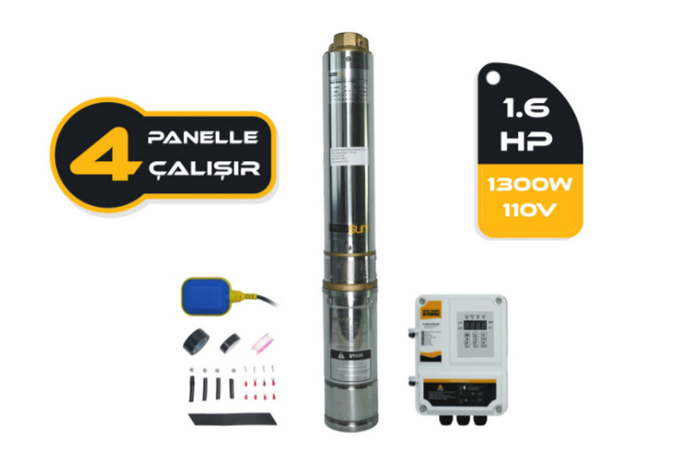 Salınan nasos DC 1.6Hp / 1300W / 110V 4DC6-112-110-1300