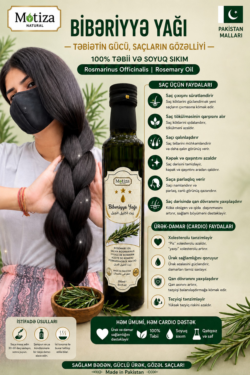 Bibəriyyə yağı Motiza ARM-0055, 250 ml