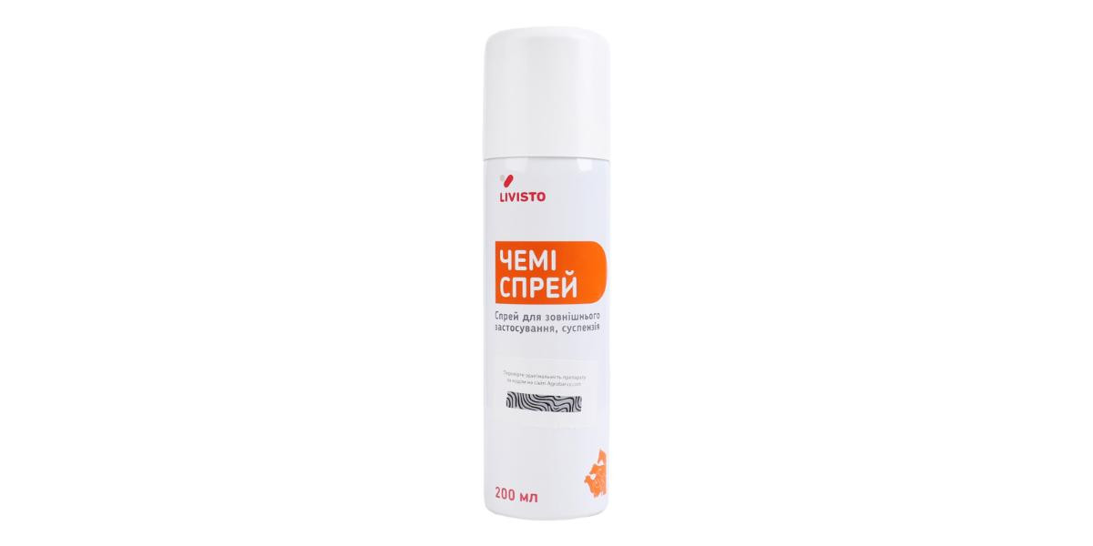 Heyvanlar üçün antibakterial sprey Livisto, 200 ml