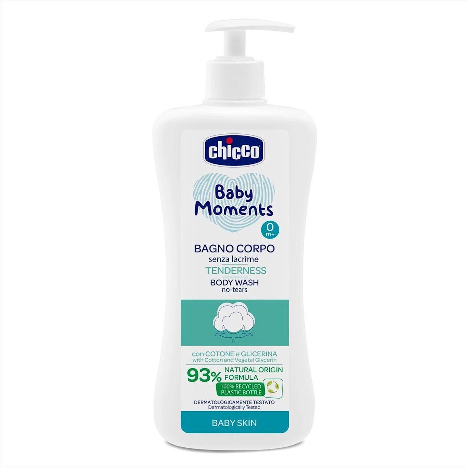 Duş geli Chicco Baby Moments Tenderness, 0+, 500 ml