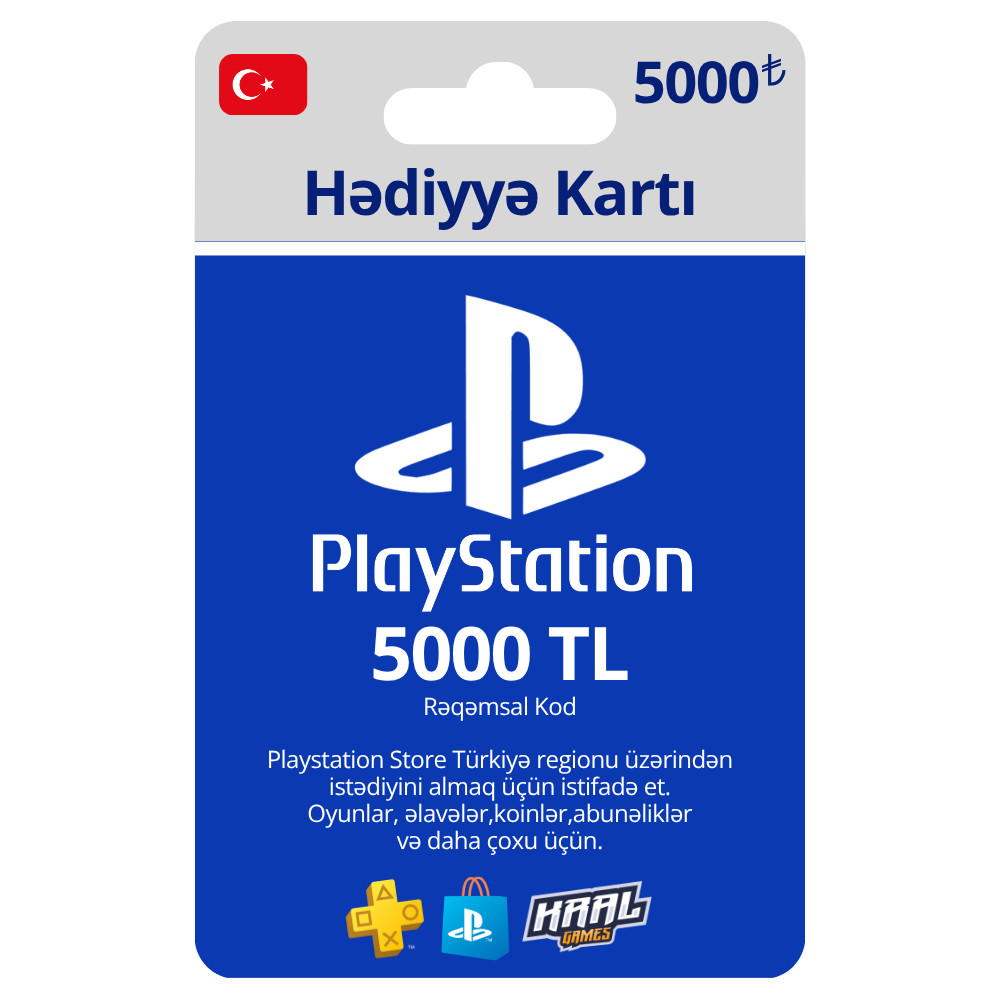 PSN balans artırımı 5000TL Türkiyə PS4/PS5