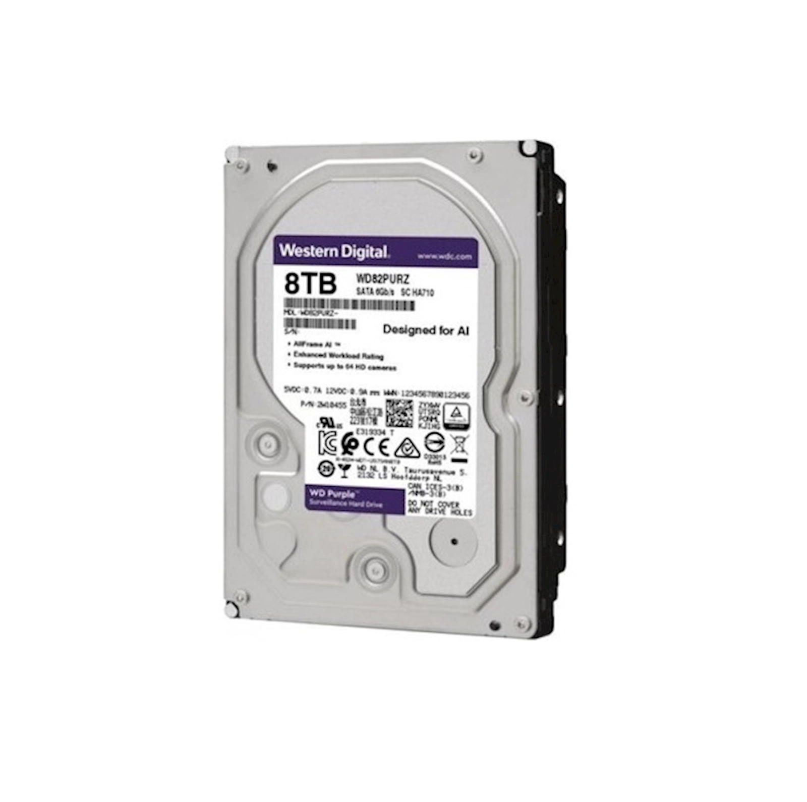 Sərt disk Western Digital Purple 8 Tb (WD82PURZ)