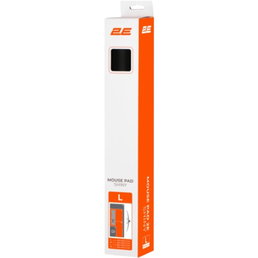 Kompüter siçanı üçün xalça 2E - Shiny L800x400x2mm, Qara